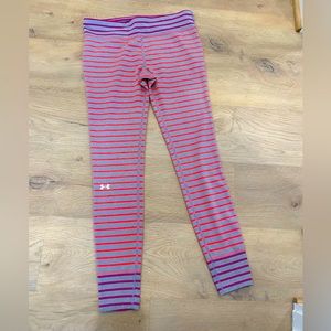 Women’s under armor pink and purple leggings